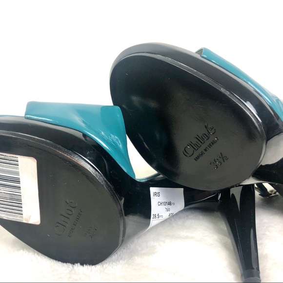 🎉HP🎉NWT Chloe Patent Leather Ankle Strap Sandals - Picture 14 of 14